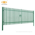 2.1x5m Green Powder Coated Palisade Fence Gate